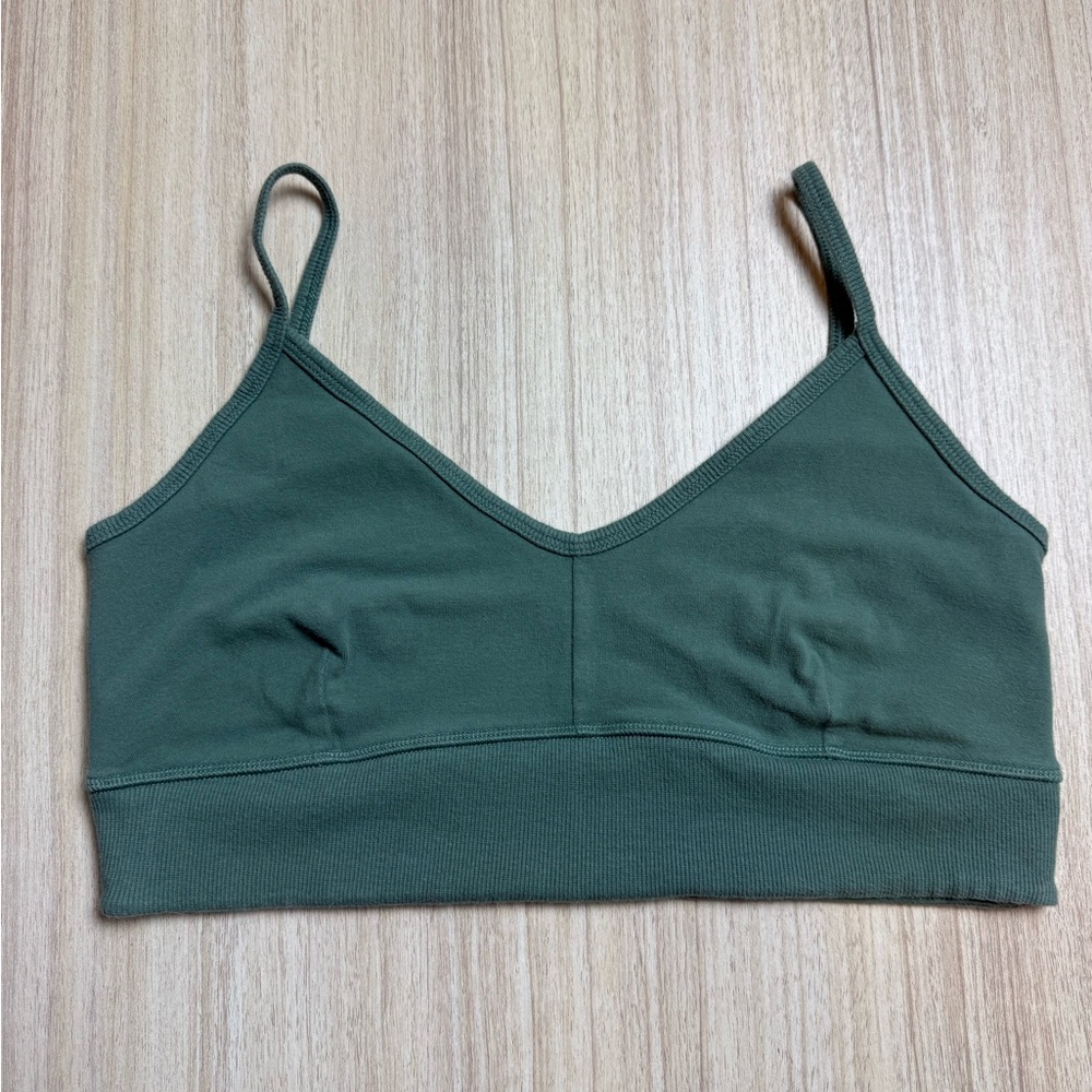 Bandier x Sincerely Jules - The Meadow Bra - Fatigue Green - Sz L - Picture 4 of 8
